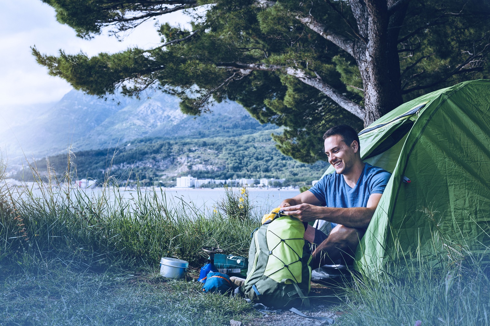 Nutzen Sie bite away beim Camping